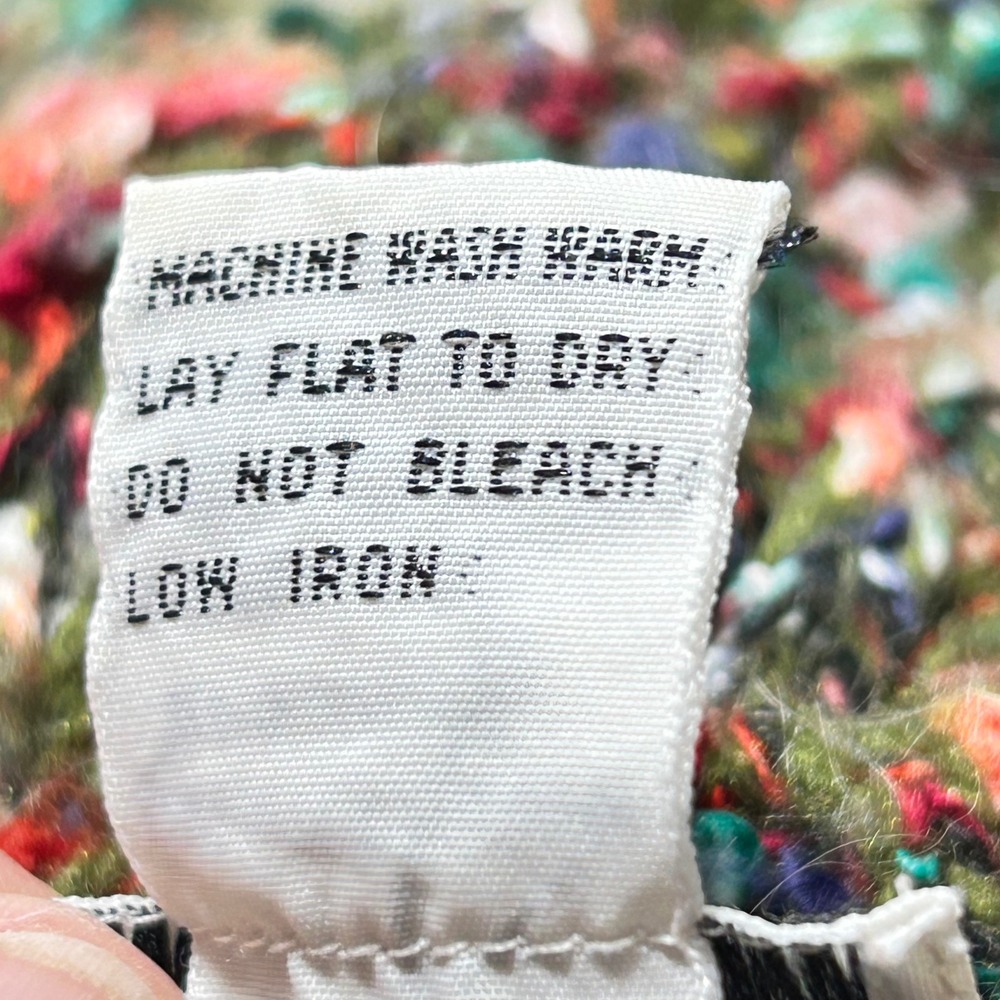 Sacha Women Multicolored Speckled Sweater Crew Neck Long Sleeve Size S Wool Blnd - Picture 6 of 6